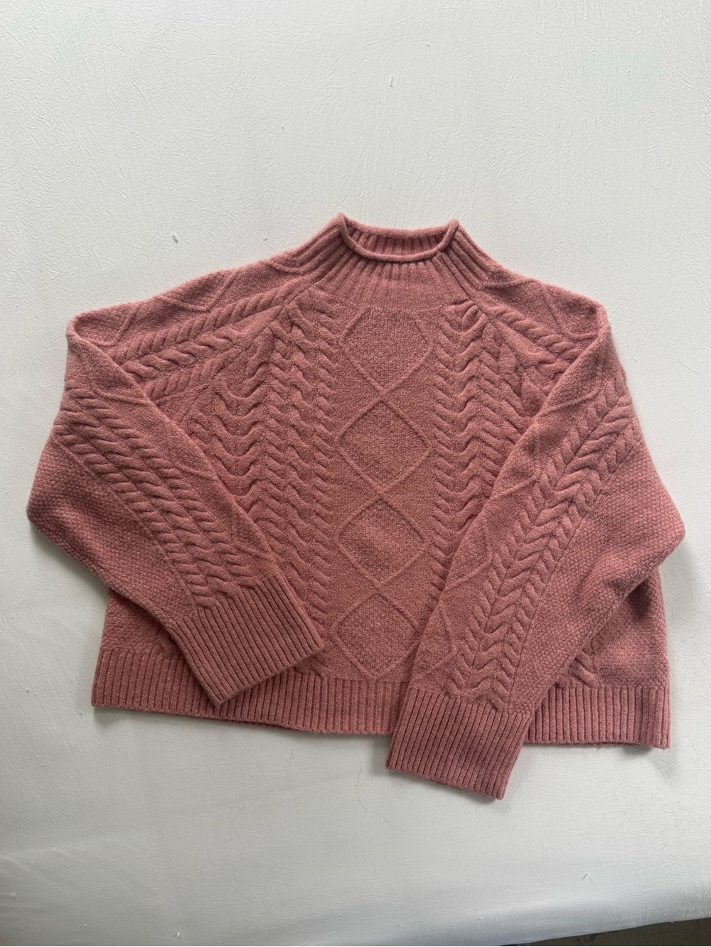 Women’s Dusty Rose Cable Knit Sweater - J. crew